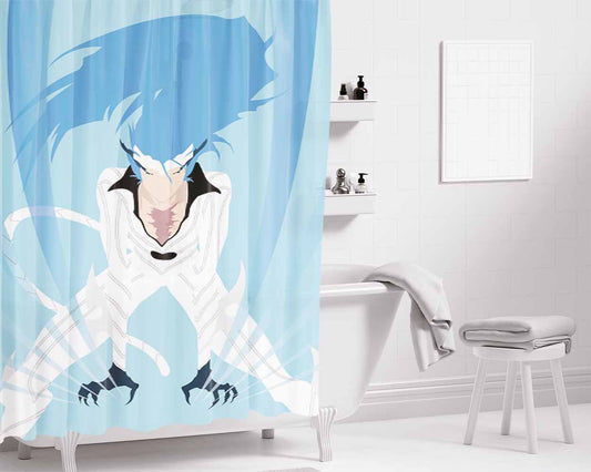 Grimmjow Jaegerjaquez Bleach Bathroom Shower Curtain Fabric Waterproof | 66 X 72 Inch