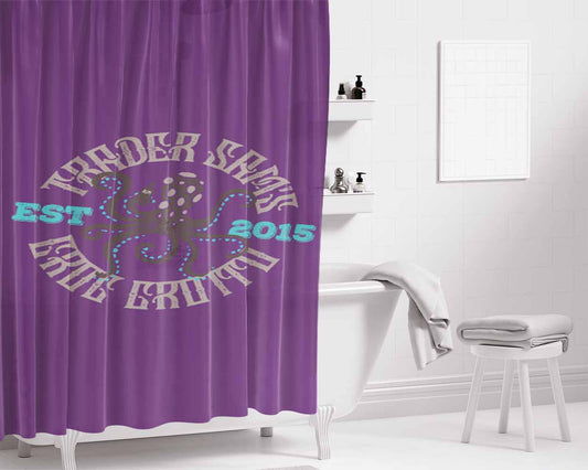 Grog Grotto For Charity Bathroom Shower Curtain Fabric Waterproof | 66 X 72 Inch