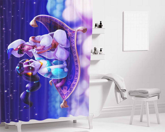 Grumpy Cat Aladin Bathroom Shower Curtain Fabric Waterproof | 66 X 72 Inch