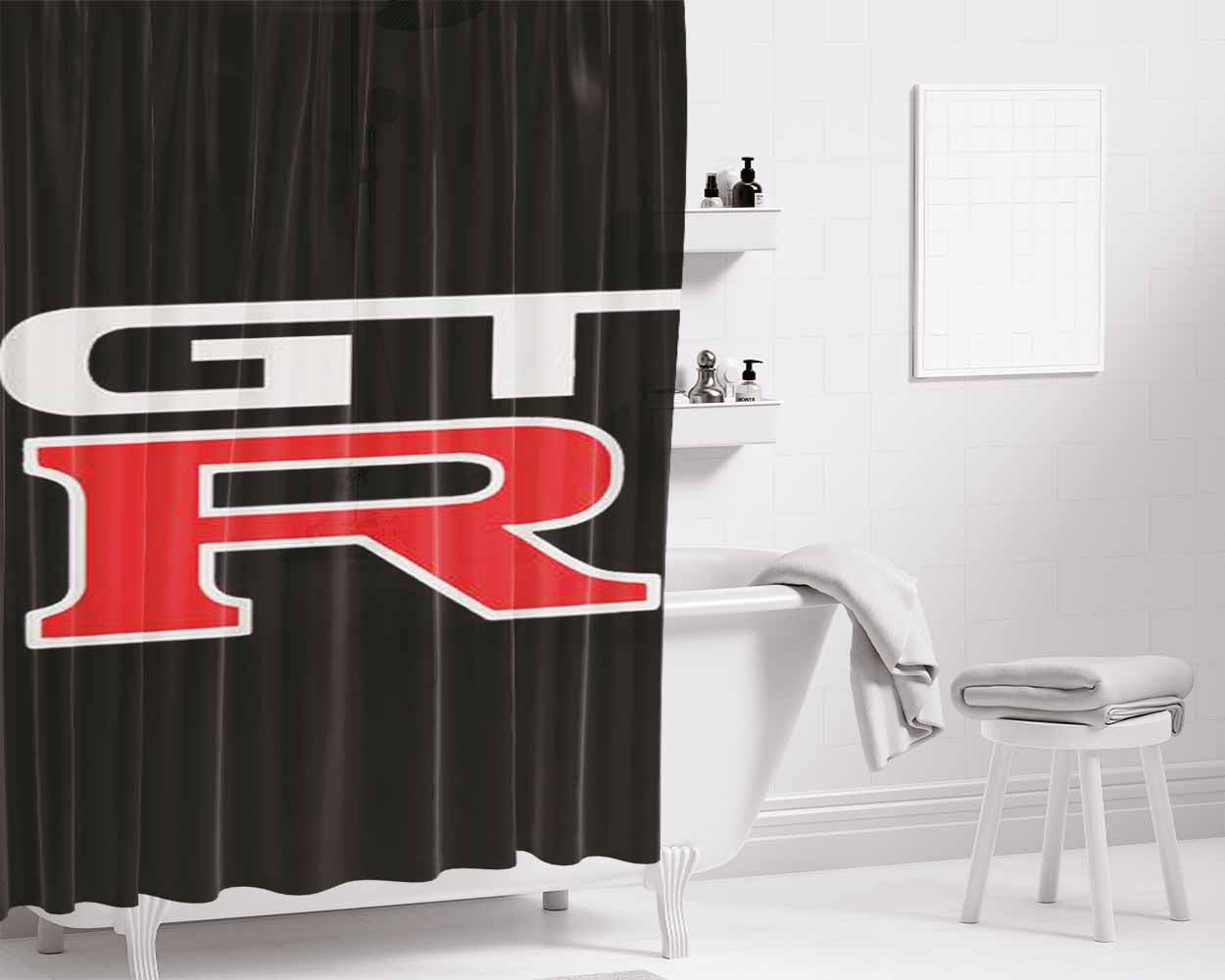 Gtr Bathroom Shower Curtain Fabric Waterproof | 66 X 72 Inch