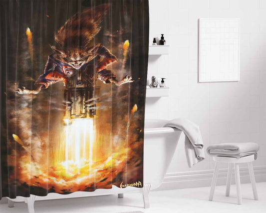 Guardian Of The Galaxy Enemy Bathroom Shower Curtain Fabric Waterproof | 66 X 72 Inch