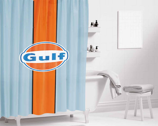 Gulf Bathroom Shower Curtain Fabric Waterproof | 66 X 72 Inch