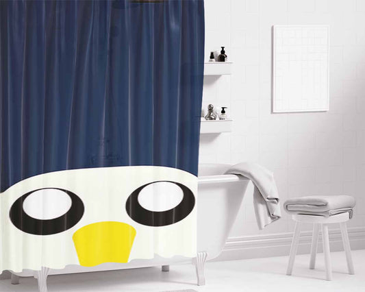 Gunter Face Bathroom Shower Curtain Fabric Waterproof | 66 X 72 Inch