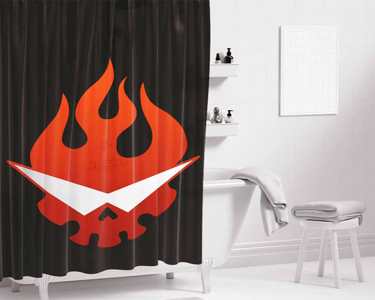 Gurren Lagann Logo Bathroom Shower Curtain Fabric Waterproof | 66 X 72 Inch