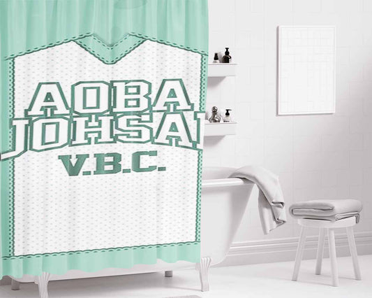 Haikyuu Aoba Johsai Uni Form Bathroom Shower Curtain Fabric Waterproof | 66 X 72 Inch