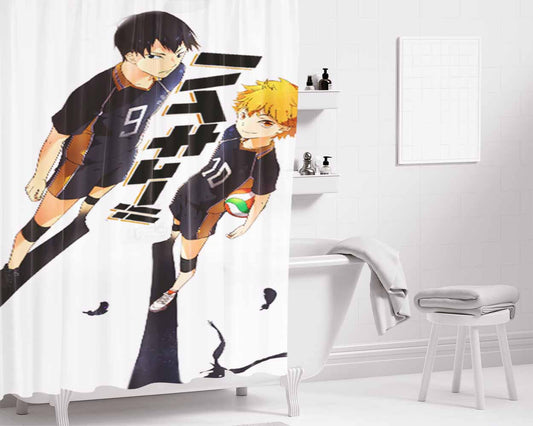 Haikyuu Haikyuu Art Bathroom Shower Curtain Fabric Waterproof | 66 X 72 Inch