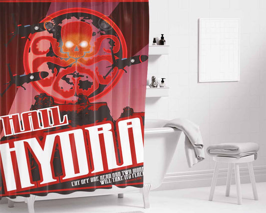 Hail Hydra Bathroom Shower Curtain Fabric Waterproof | 66 X 72 Inch