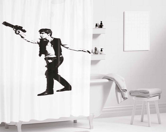 Han Solo 2 Art Bathroom Shower Curtain Fabric Waterproof | 66 X 72 Inch