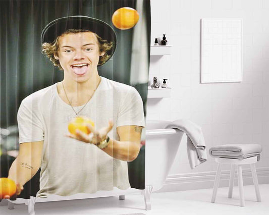 Harry Style Bathroom Shower Curtain Fabric Waterproof | 66 X 72 Inch