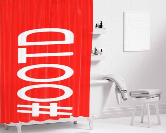 Hashtag Ootd Outfit Of The Day Bathroom Shower Curtain Fabric Waterproof | 66 X 72 Inch