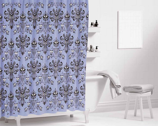 Haunted Mansion Bathroom Shower Curtain Fabric Waterproof | 66 X 72 Inch