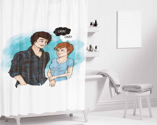 Hazel And Gus Bathroom Shower Curtain Fabric Waterproof | 66 X 72 Inch