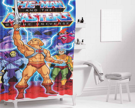 He Man Master Of The Universe Bathroom Shower Curtain Fabric Waterproof | 66 X 72 Inch