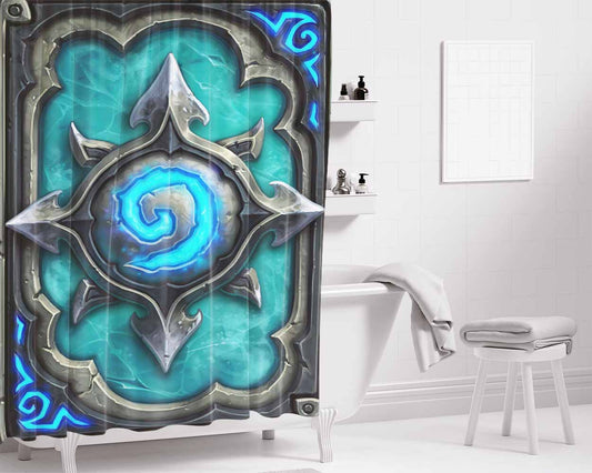 Hearthstone Card Icecrown Bathroom Shower Curtain Fabric Waterproof | 66 X 72 Inch