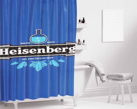 Heisenberg Walter White Bathroom Shower Curtain Fabric Waterproof | 66 X 72 Inch