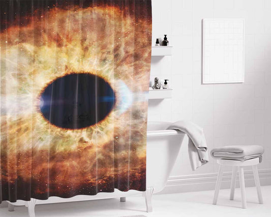 Helix Nebula Eye Bathroom Shower Curtain Fabric Waterproof | 66 X 72 Inch
