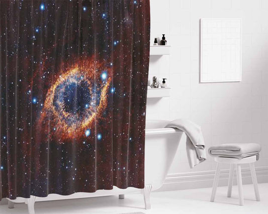 Helix Nebula Bathroom Shower Curtain Fabric Waterproof | 66 X 72 Inch