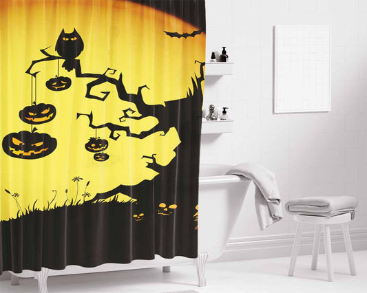 Hellowen Bathroom Shower Curtain Fabric Waterproof | 66 X 72 Inch