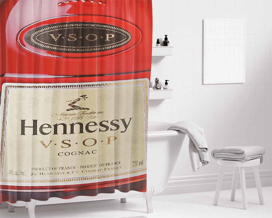 Hennessy Vsop Bathroom Shower Curtain Fabric Waterproof | 66 X 72 Inch