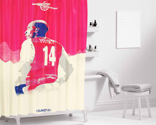 Henry Arsenal Bathroom Shower Curtain Fabric Waterproof | 66 X 72 Inch