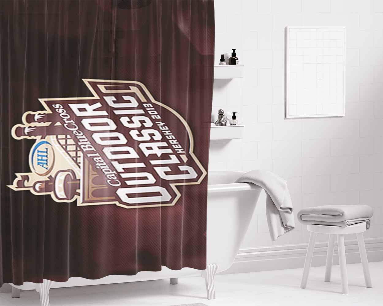 Hershey'S Chocolate Bathroom Shower Curtain Fabric Waterproof | 66 X 72 Inch