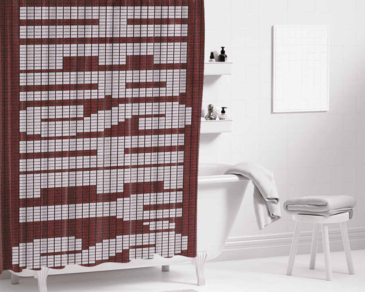 Hersheys Semi Sweet Cho Bathroom Shower Curtain Fabric Waterproof | 66 X 72 Inch