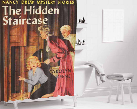 Hidden Staircase Bathroom Shower Curtain Fabric Waterproof | 66 X 72 Inch
