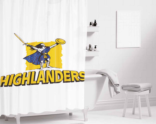 Higlanders Logo Bathroom Shower Curtain Fabric Waterproof | 66 X 72 Inch