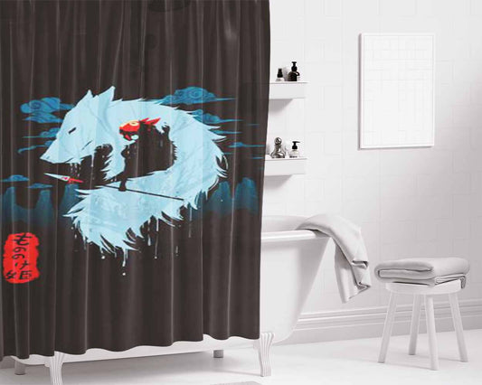 Hime Bathroom Shower Curtain Fabric Waterproof | 66 X 72 Inch
