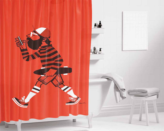 Hipster Lobster Bathroom Shower Curtain Fabric Waterproof | 66 X 72 Inch