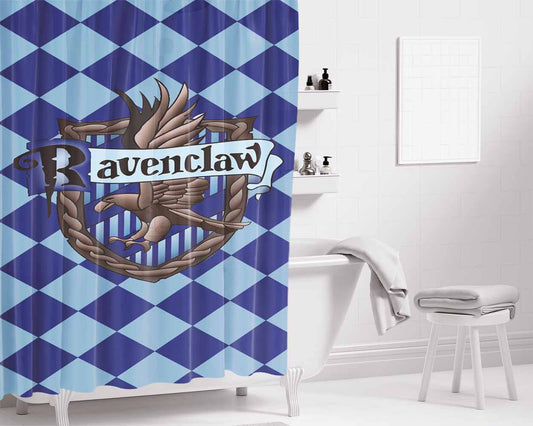 Hoghwart School - Ravenclaw Bathroom Shower Curtain Fabric Waterproof | 66 X 72 Inch