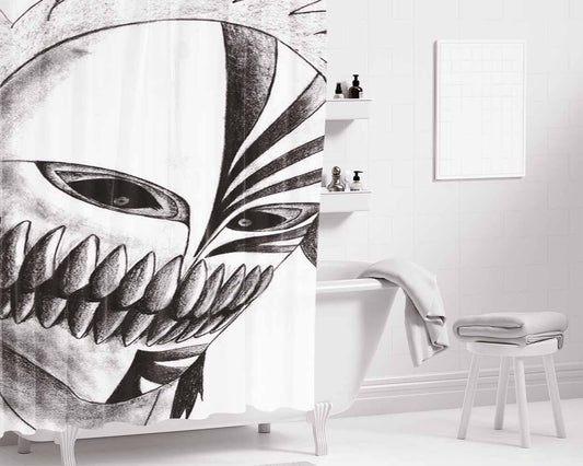 Hollow Ichigo Bleach Bathroom Shower Curtain Fabric Waterproof | 66 X 72 Inch