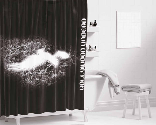 Hollywood Undead Logo Bird Bathroom Shower Curtain Fabric Waterproof | 66 X 72 Inch