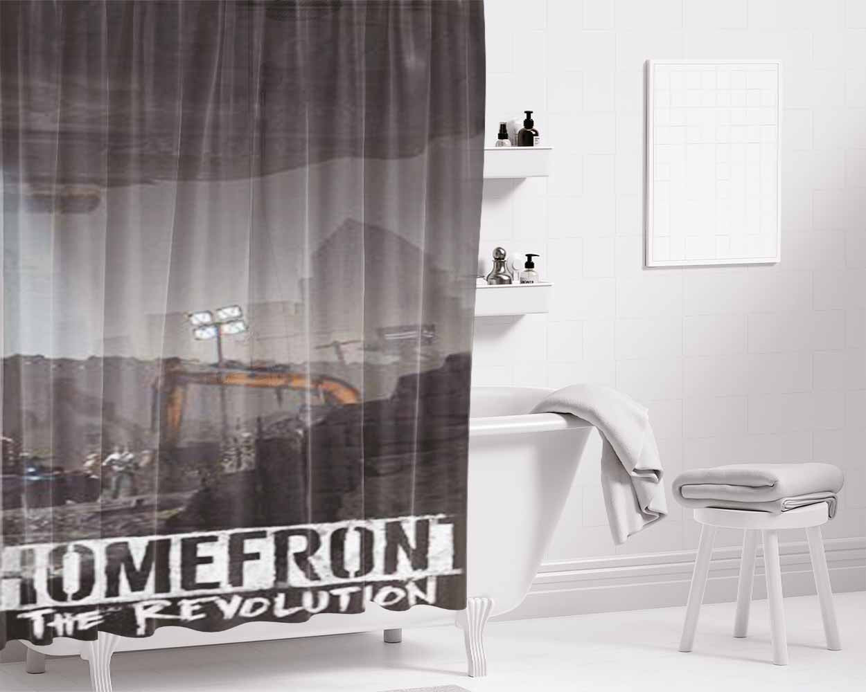 Homefront The Revolution Bathroom Shower Curtain Fabric Waterproof | 66 X 72 Inch