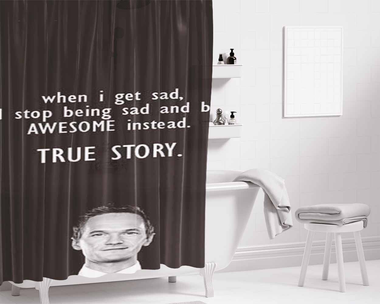 How High Can We Fly Bathroom Shower Curtain Fabric Waterproof | 66 X 72 Inch
