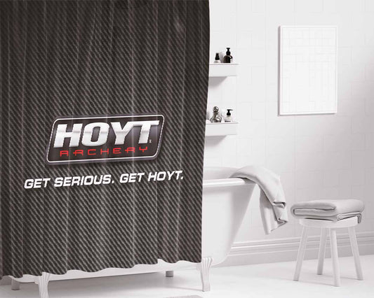Hoyt Archery Carbon Bathroom Shower Curtain Fabric Waterproof | 66 X 72 Inch