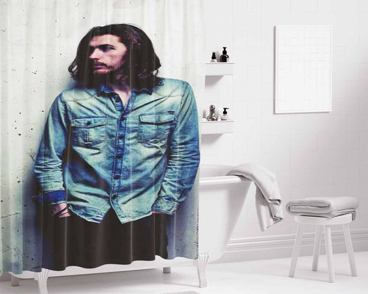 Hozier Bathroom Shower Curtain Fabric Waterproof | 66 X 72 Inch