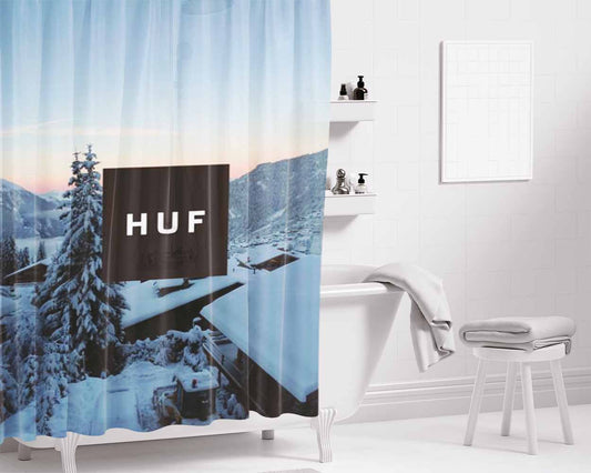 Huf Ice Sky Vie Bathroom Shower Curtain Fabric Waterproof | 66 X 72 Inch