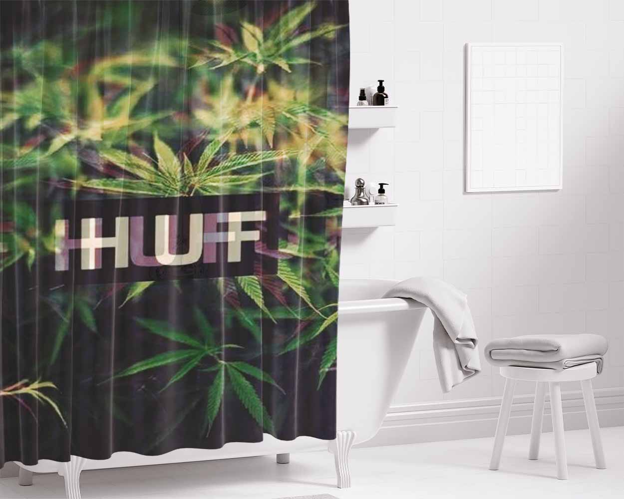 Huf Jamaica Bathroom Shower Curtain Fabric Waterproof | 66 X 72 Inch
