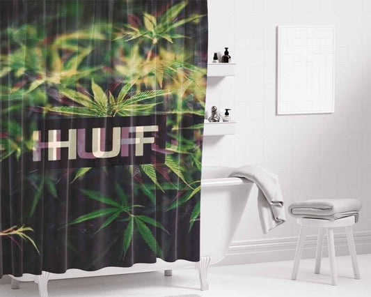 Huf Jamaica Bathroom Shower Curtain Fabric Waterproof | 66 X 72 Inch