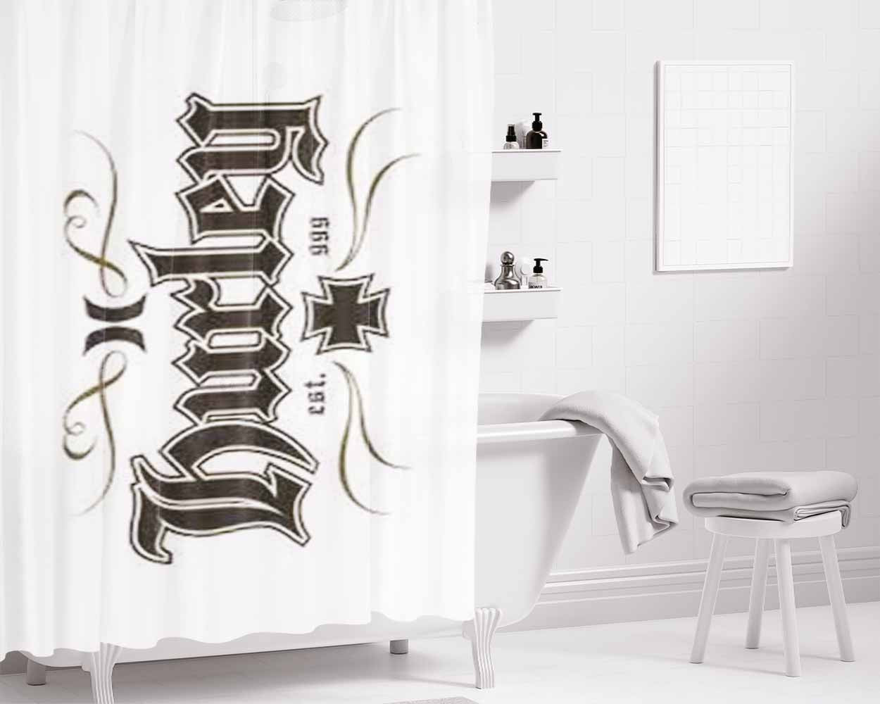 Hurley Bathroom Shower Curtain Fabric Waterproof | 66 X 72 Inch