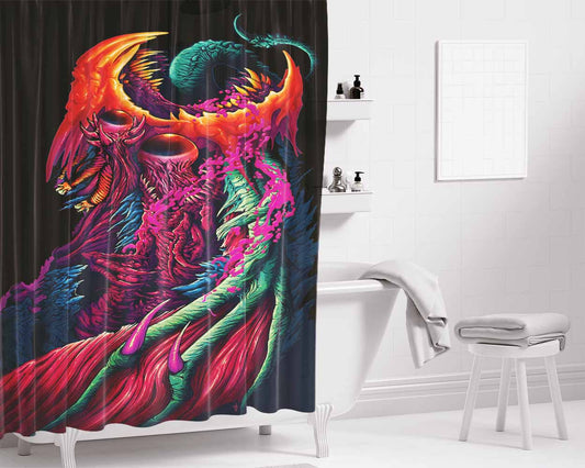 Hyper Beast 2 Bathroom Shower Curtain Fabric Waterproof | 66 X 72 Inch
