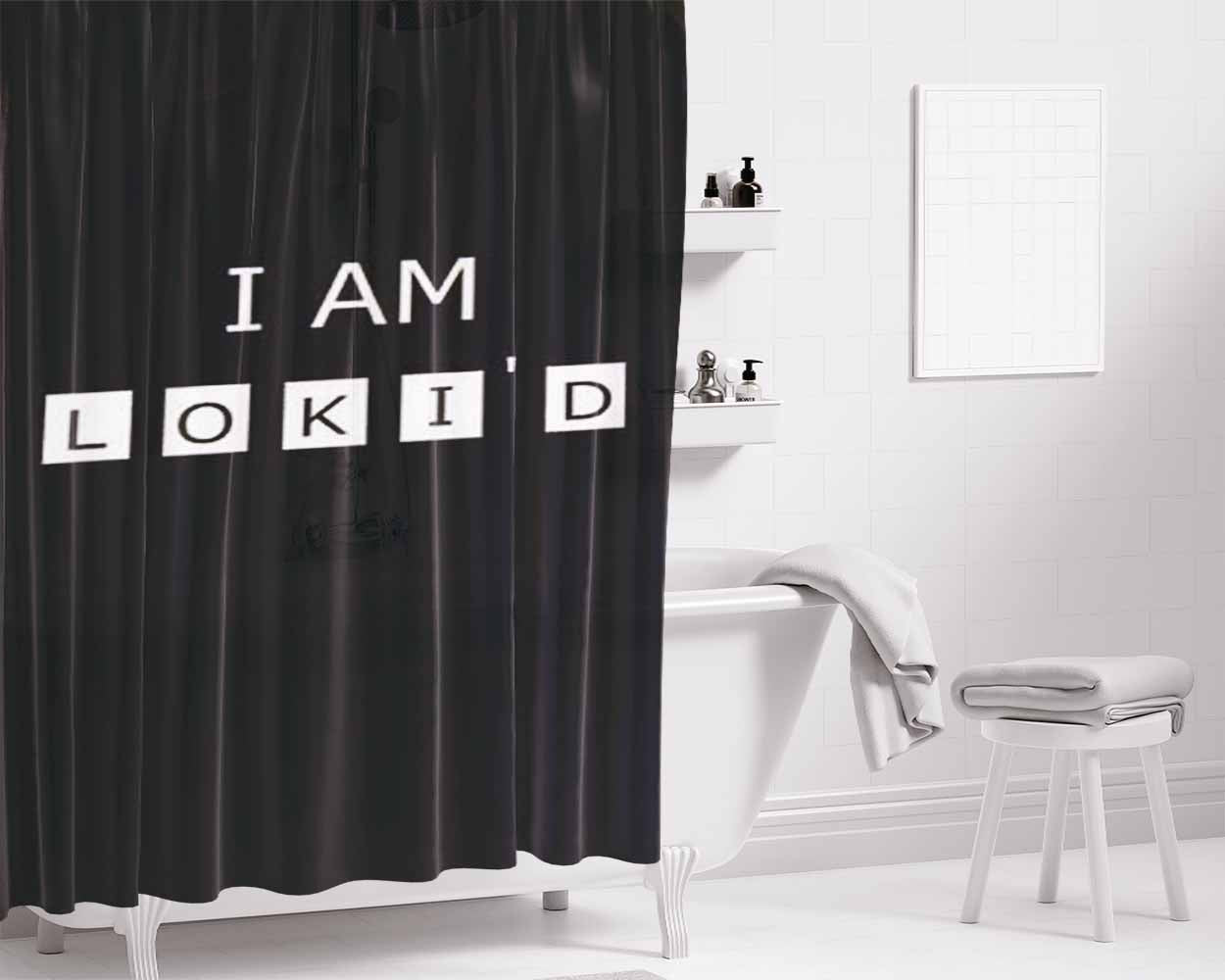 I'M The Boss Bathroom Shower Curtain Fabric Waterproof | 66 X 72 Inch