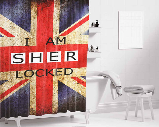 I'M The One Who Knocks Poster Bathroom Shower Curtain Fabric Waterproof | 66 X 72 Inch