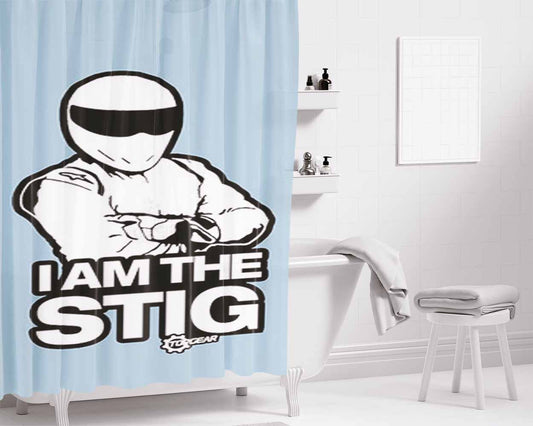 I Am A Huge Mess Bathroom Shower Curtain Fabric Waterproof | 66 X 72 Inch