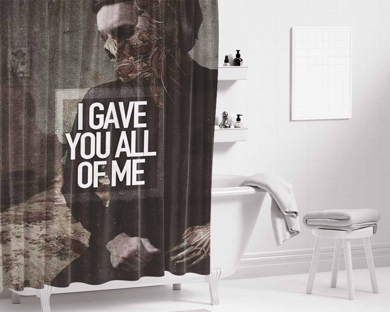 I Feel Like Pablo Black Bathroom Shower Curtain Fabric Waterproof | 66 X 72 Inch