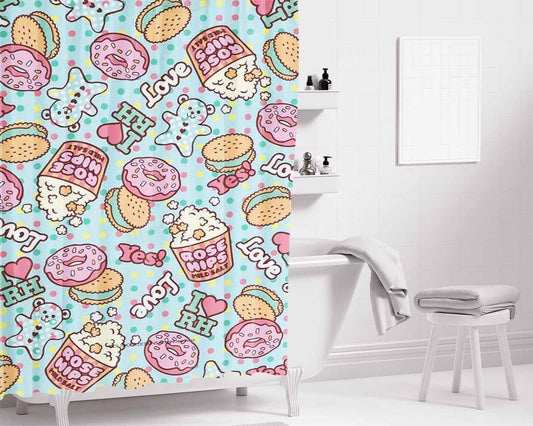 I Like You Facebook Bathroom Shower Curtain Fabric Waterproof | 66 X 72 Inch
