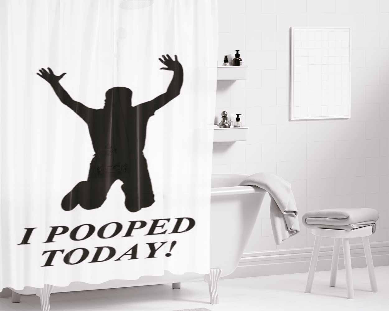 I Love Lucy Falling Love Bathroom Shower Curtain Fabric Waterproof | 66 X 72 Inch