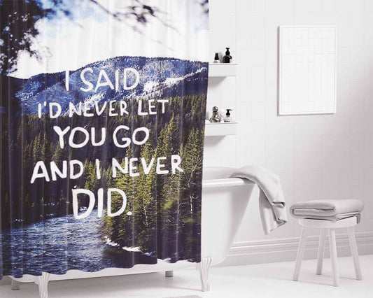 I Love Rh Bathroom Shower Curtain Fabric Waterproof | 66 X 72 Inch