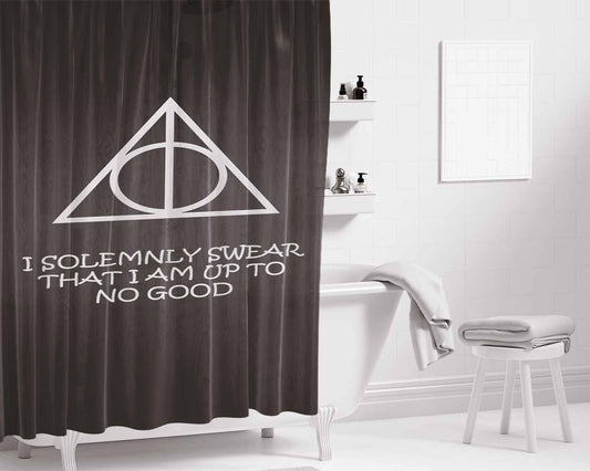 I Love Bathroom Shower Curtain Fabric Waterproof | 66 X 72 Inch